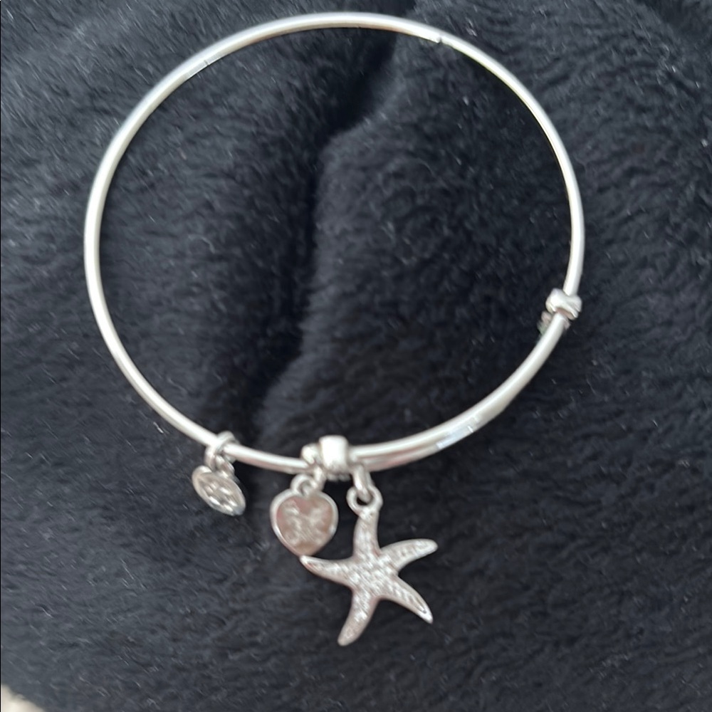 Silver Starfish Charm Bracelet - Picture 3 of 4